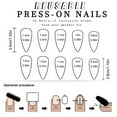 thumbnail image 5 of Long Stick on Nail With Bows Designs Nail Accesories Artificial Nail for Women, 5 of 7