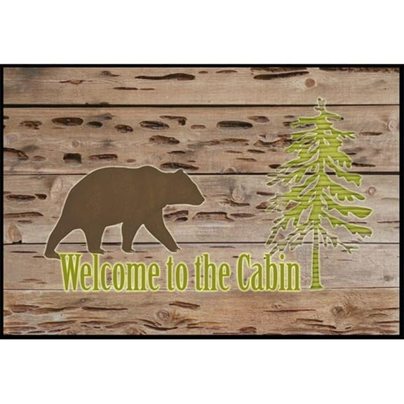 Carolines Treasures  Welcome to the Cabin Indoor or Outdoor Mat
