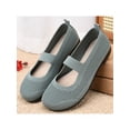 thumbnail image 3 of Frontwalk Women's Mary Jane Loafers Flat Ballet Slip On Comfortable Casual Round Toe Walking Shoes Bean Green 7.5, 3 of 4