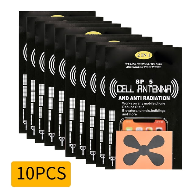 Pegatina De Mejora De Señal De Teléfono Móvil, Amplificador De Antena De Radiación Reductora, Herramienta De Camping Al Aire Libre 2 En 1, Cateissary EL014137-02