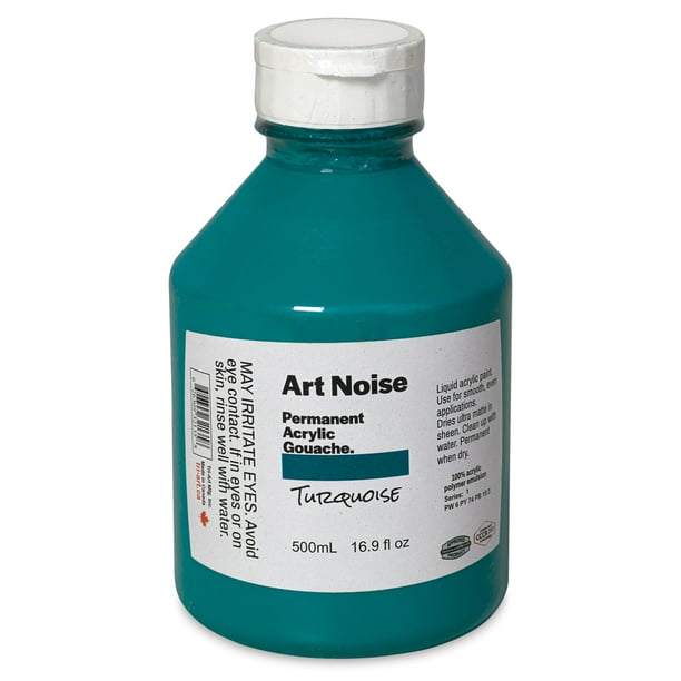 TriArt Art Noise Permanent Acrylic Gouache Turquoise, 500 ml, Bottle