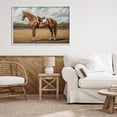 thumbnail image 3 of Stupell Industries Rustic Lodge Saddled Up Chestnut Horse White Framed Giclee Art, 30 x 20, by Petals Prints Design, 3 of 8