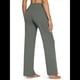 thumbnail image 5 of Pantalones de Yoga para Mujer, de Pierna , con Bolsillos, Cintura Alta, Elásticos, Informales, Deportivos. Gris M, 5 of 6