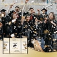 thumbnail image 4 of Libro de visitas de graduación 2025, decoración de fiesta en negro y dorado, 4 of 7