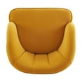 thumbnail image 4 of GDF Studio Velvet Orange Modern Barrel Club Chair, 4 of 6