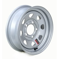 Libra 13 x 4.5 Trailer Wheel/Rim 5 Lug on 4.5" Bolt Pattern Silver Spoke -17019