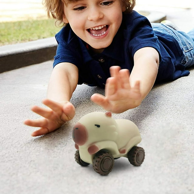 QIPOPIQ Capybara Car Toy, Capybara Car Soft Extensible, Capybara Stretch Car for Stress Relief