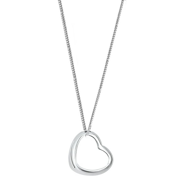 Sterling Silver Heart Pendant Necklace Gifts for Women Wife Mom Daughter Girlfriend