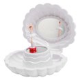 thumbnail image 1 of Joyero Musical, Lindo Caja De Joyería Para Niños Con Forma De Concha Con Espejo De Maquillaje, 6.3x5.12 Pulgadas De Música Con Bailarina, Joyería De Almacenamiento De Joyas, 1 of 7