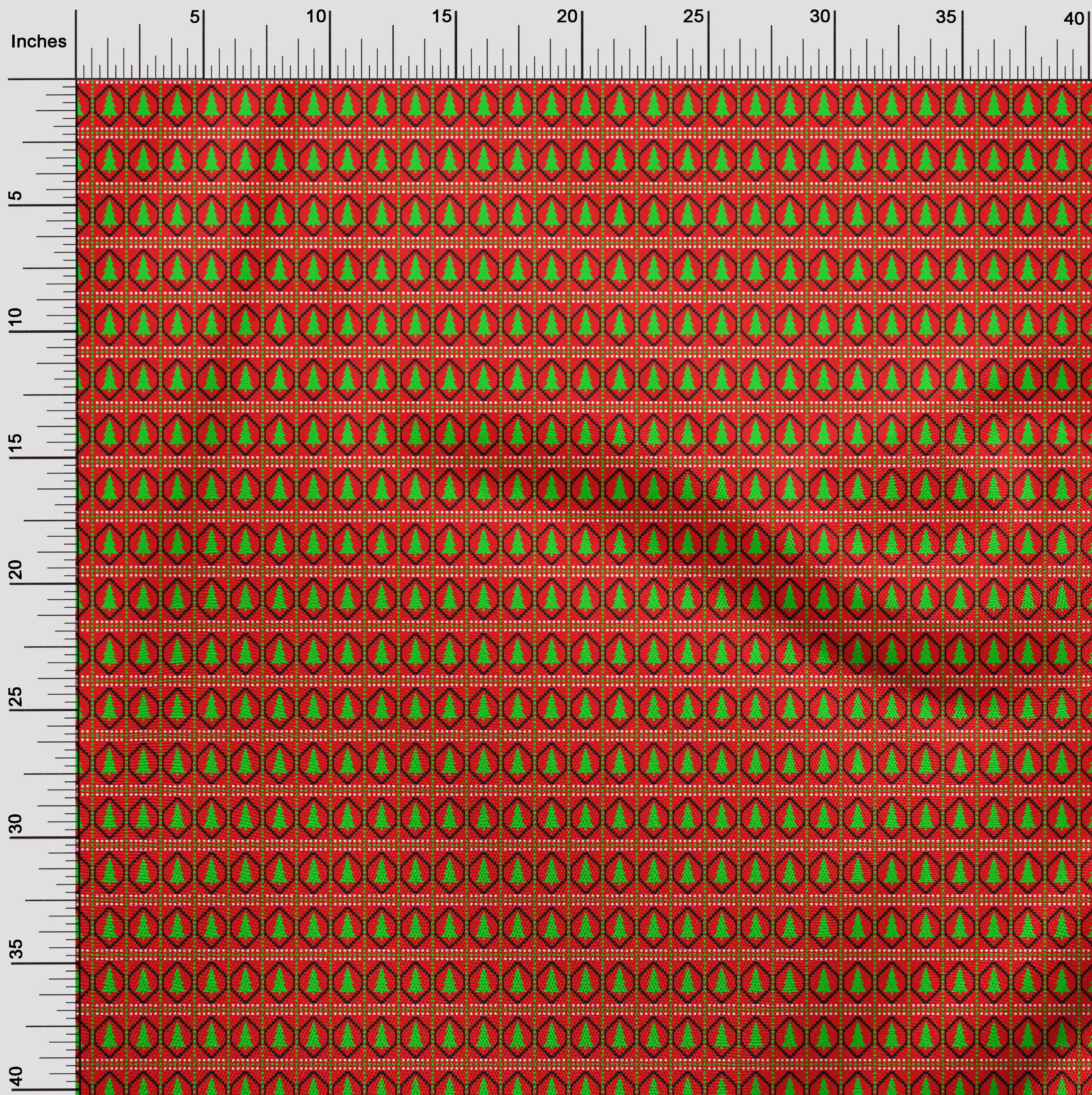 oneOone Polyester Spandex Red Fabric Merry Christmas Dress Material Fabric Print Fabric By The Yard 56 Inch Wide-Q1C