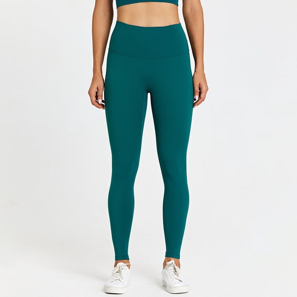 Pantalones de yoga desnudos para mujer, línea No Embarrassment, cintura alta, levantamiento de cadera, leggings ajustados, pantalones deportivos de fitness