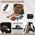 thumbnail image 6 of Kuiaobaty Butterfly Sunflower Print Crossbody Bag for Women, Casual Portable Leather Satchel Purse with Adjustable Strap, Waterproof Zipped Pockets Hobo Handbag Crossbody for Travel & Work, 6 of 7