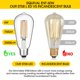 thumbnail image 4 of Bombillas LED Gozelux Vintage Edison de 6 W, 60 W, equivalente a intensidad regulable, 2700 K, 4 of 7