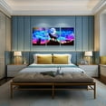 thumbnail image 5 of Canvas Wall Art For Living Room Wall Decor For Bedroom Kitchen Canvas Art Prints Artwork Modern Framed Room Home Decorations Blue Starry Sky Landscape Paintings Wolf Office Hang Pictures 3 Pieces, 5 of 6