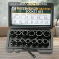 thumbnail image 2 of Zeiwohndc 14Pcs Bolt & Nut Remover Set with Storage Case Stripped Lug Nut Remover, 2 of 8
