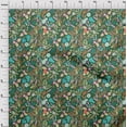 thumbnail image 3 of oneOone Georgette Viscose Green Fabric Floral Craft Projects Decor Fabric Printed By The Yard 42 Inch Wide, 3 of 4