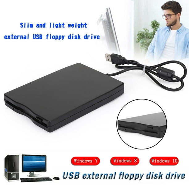USB 2.0 3.5" External Floppy Disk Drive 1.44MB Laptop PC Win 7/8/10 Mac - Walmart.com