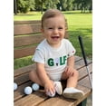 thumbnail image 5 of BemeyourBBs Newborn Baby Boys Baseball Golf Outfit Infant Baby Boy Summer Clothes Waffle Bubble Romper Casual Baseball Golf Letter Embroidery Short Sleeve Bodysuit Playsuit, 5 of 9