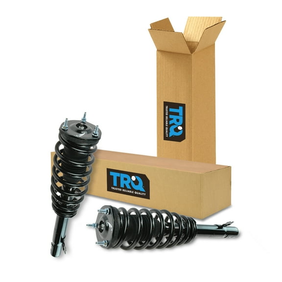 TRQ Front Strut & Coil Spring Assembly Set Driver & Passenger Sides Fits Select 09-13 Mazda 6