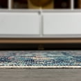 thumbnail image 3 of JONATHAN Y CALIFORNIA VINTAGE 4 x 6 Area Rug, Zafra Vintage Medallion - Peacock Blue/Navy, CAV101A-4, 3 of 10