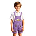 thumbnail image 4 of Rhuody Toddler Onesie For Boys 4-5 Years Winter Jumpsuit Long Sleeve Crewneck Romper Cartoon Prints Bodysuit Trend Clothing Purple, 4 of 4