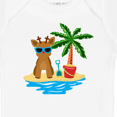 thumbnail image 4 of Inktastic Reindeer on the Beach with Palm Tree Boys or Girls Baby Bodysuit, 4 of 5