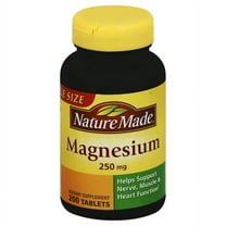 Nature Made Magnesium 250 mg Tablets 200 Each - (Pack of 6)