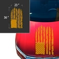 thumbnail image 2 of Distressed American USA US Flag Hood Vinyl Decal fits Most Pickup Trucks SUV Jeep Sedan EUA Flag Graphic Car Sticker (23" x 36", Imitation Gold), 2 of 8