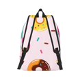 thumbnail image 3 of Daiia Donut Vintage Canvas Backpack for Men and Women ,Hiking Backpack,Travel Laptop Bag for School,Large Capacity Backpack, 3 of 8
