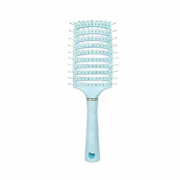 Curved Comb for Curly Hair - Fluffy Styling Comb with Cushion Base, Detangling, Wide Teeth