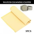 thumbnail image 5 of Eotvia Watch Polishing Cloth, 5pcs Double Sided Watch Cleaning Polishing Cloth Eyeglasses Lens Cloth Wipe Watch Repair Tool, 5 of 8