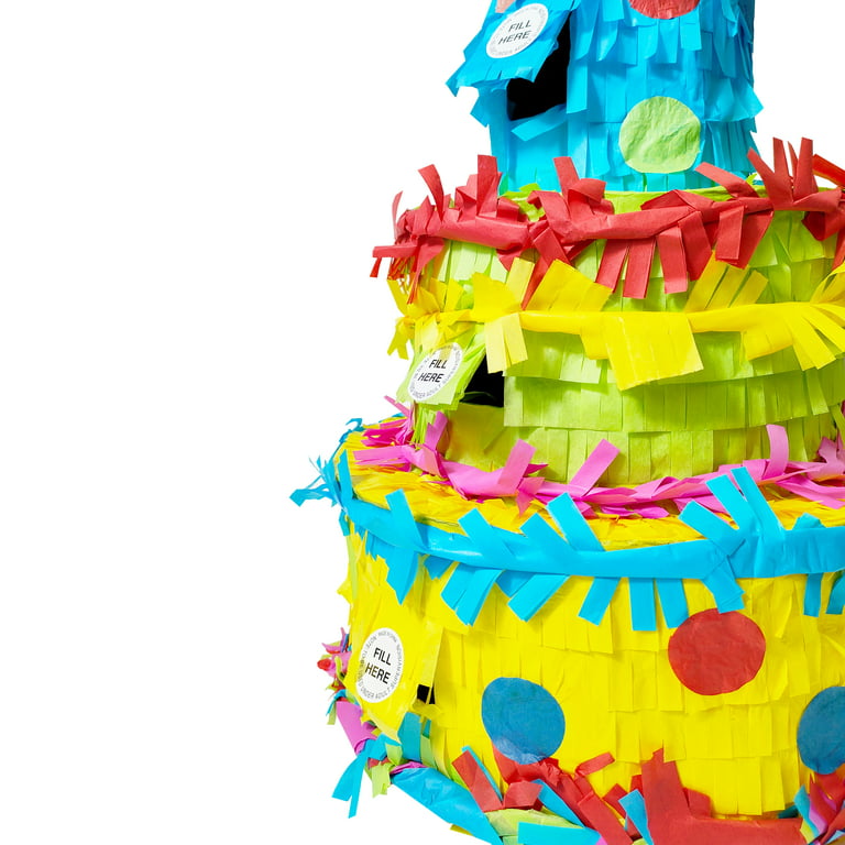Piñata gâteau d'anniversaire 30 cm - Vegaooparty