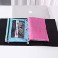 thumbnail image 3 of 3 Rings Binder Pencil Pouch, Pencil Case with Clear Window (Grey&Blue 2pack), 3 of 5