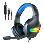 J6 Wired LED Gaming Headset For Home, Office, Gaming Compatible With Desktop, Laptop, Console, Xbox One, PS5, and Gaming Computer