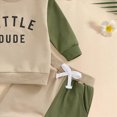 thumbnail image 4 of TOWED22 Toddler Baby Boy 2Pcs Outfits Letters Print Pullover Tops + Drawstring Pants Set Fall Winter Clothes(Blazer,18-24 M), 4 of 6