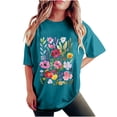 thumbnail image 5 of Summer Savings! Short Sleeve Shirt Women Womens Tops Summer Dressy Womens T Shirts Graphic V Neck Plus Size Shirt, 5 of 7