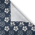 thumbnail image 6 of Ambesonne Geometric Valance & Curtain, Retro Japanese Flora, 55"x24", Dark Blue Cream, 6 of 6