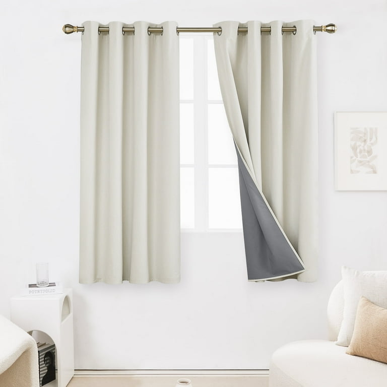 Deconovo 100% Blackout Linen Textured Grommet Curtains photo 1