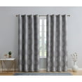 thumbnail image 2 of THD Sophia 100% Complete Blackout Privacy Energy Efficient Grommet Window Treatment Curtains - Pair, 2 of 5