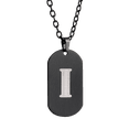 thumbnail image 2 of Collar Hombre de Inicial Letra A LUCKMAN, Acero Inoxidable Color Negro, Modelo Dylan negro UNITALLA, 2 of 7