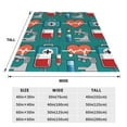 thumbnail image 3 of Honeii Medical Elements Print Fleece Blanket - Throw Blanket for Bed, Sofa, Couch, Camping, and Travel , Microplush Ultra Soft Warm Blanket-60"x50", 3 of 7