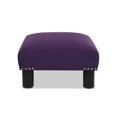 thumbnail image 4 of Jennifer Taylor Accueil Jules Carré Accent Pouf Pouf Violet, 4 of 9