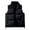 Black, variant on Mens Outdoor Vest Padded Puffer Vest Plus Size Lightweight Down Sleeveless Zip Up Quilted Gilet Outwear