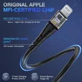 thumbnail image 5 of Cable USB de carga rápida para teléfono móvil, Cable de datos de 2m y 6 pies, 2.4A, para iPhone 11, 12, 13 Pro, X, XS Max, 6, 7, 8 Plus, SE, iPad, 5 of 5