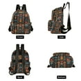 thumbnail image 4 of FORMRS Mini Backpack Purse for Women Travel Daypack Casual Shoulder Bag, Black Geometric, 4 of 7