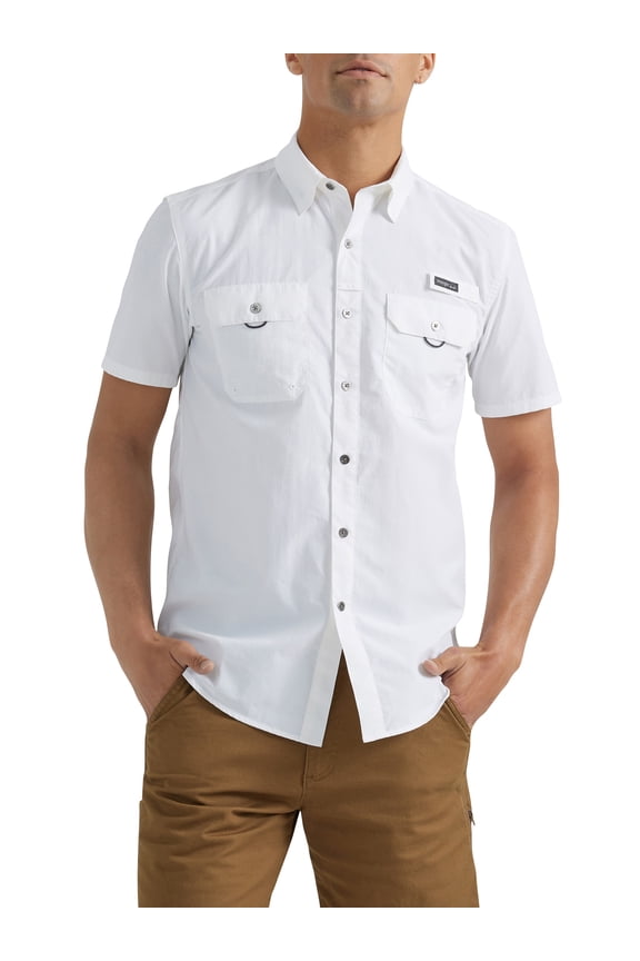 ® Men's Outdoor Short Sleeve Fishing Shirt with UPF 40 Protection, Sizes S-5XL