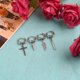 thumbnail image 3 of Pendientes de cruz, pendientes colgantes para mujeres y niñas, pendientes de alta calidad, joyería pulida., 3 of 5