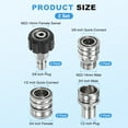 thumbnail image 3 of Stainless Steel Pressure Washer Quick-Connect Kit, M22 to 3/8" Connect for Pressure Washer Pump and Hose, 3 of 7