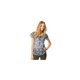 thumbnail image 1 of Aeropostale blusa de muñeca de gasa floral para mujer, azul, mediano Aeropostale Picardias, 1 of 1