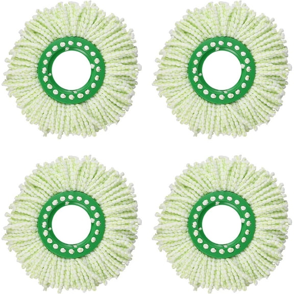 4 Pack Mop Head Replacement for Libman Tornado Spin Mop refill, Washable Microfiber Mop for Libman Tornado Spin Mop System